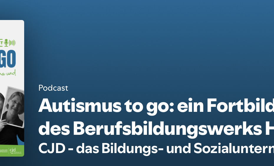 Logo und Titel des Podcasts Autismus to go des BBW Hamburg